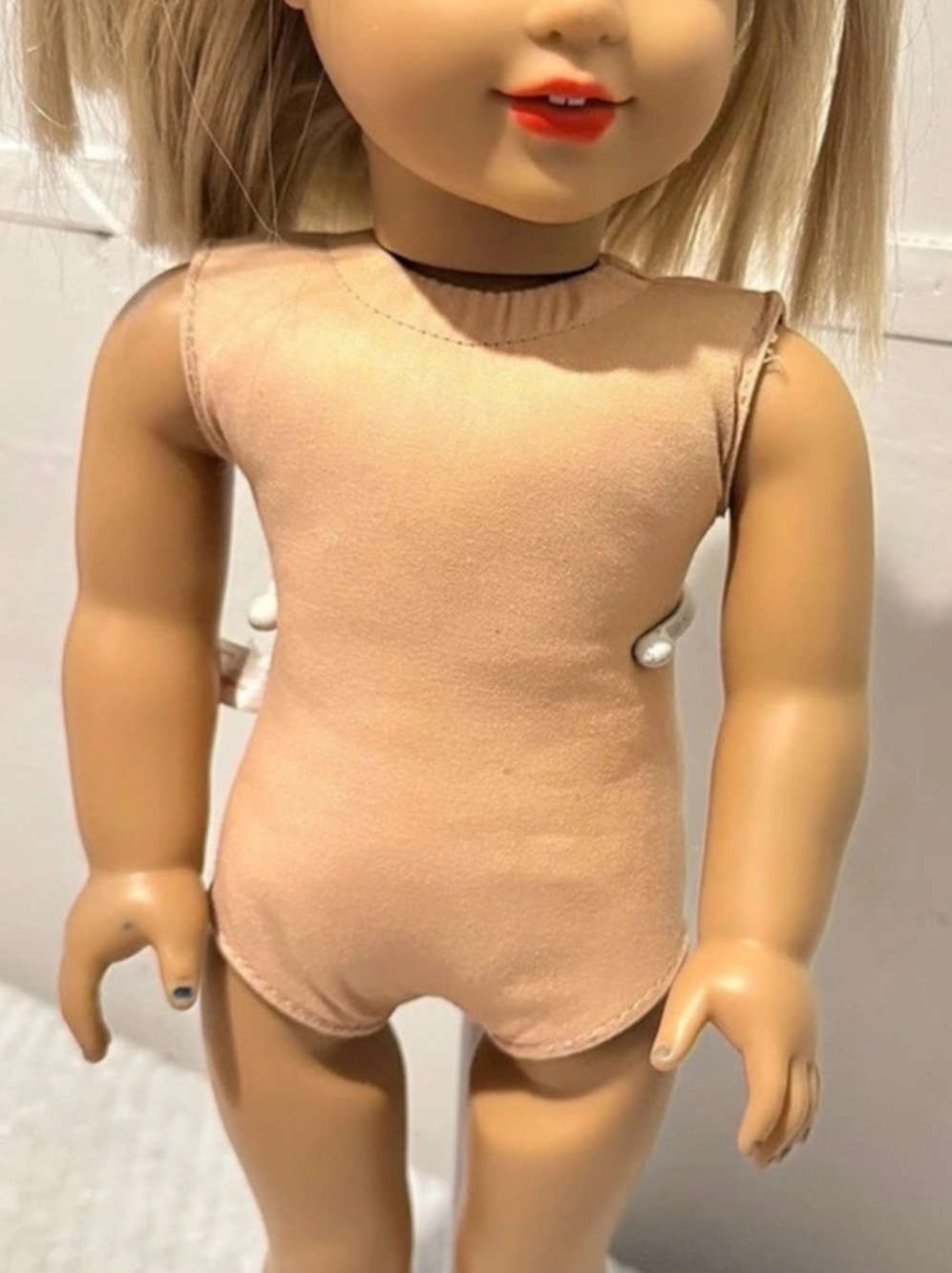 Authentic American Girl 18" Doll Blonde Hair Blue Eyes Nude TLC